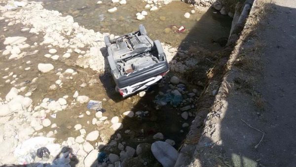 سقوط خودرو به رودخانه در بروجرد