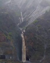 تصاویر شگفت‌انگیز از جاری شدن رودخانه سزار از دل کوه‌های لرستان