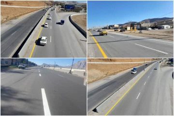 اجرای ۱۸۰ کیلومتر خط‌کشی در محورهای لرستان برای طرح نوروزی ۱۴۰۵