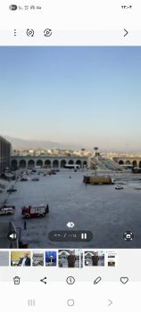 آماده‌سازی محل وداع با رهبر شهید